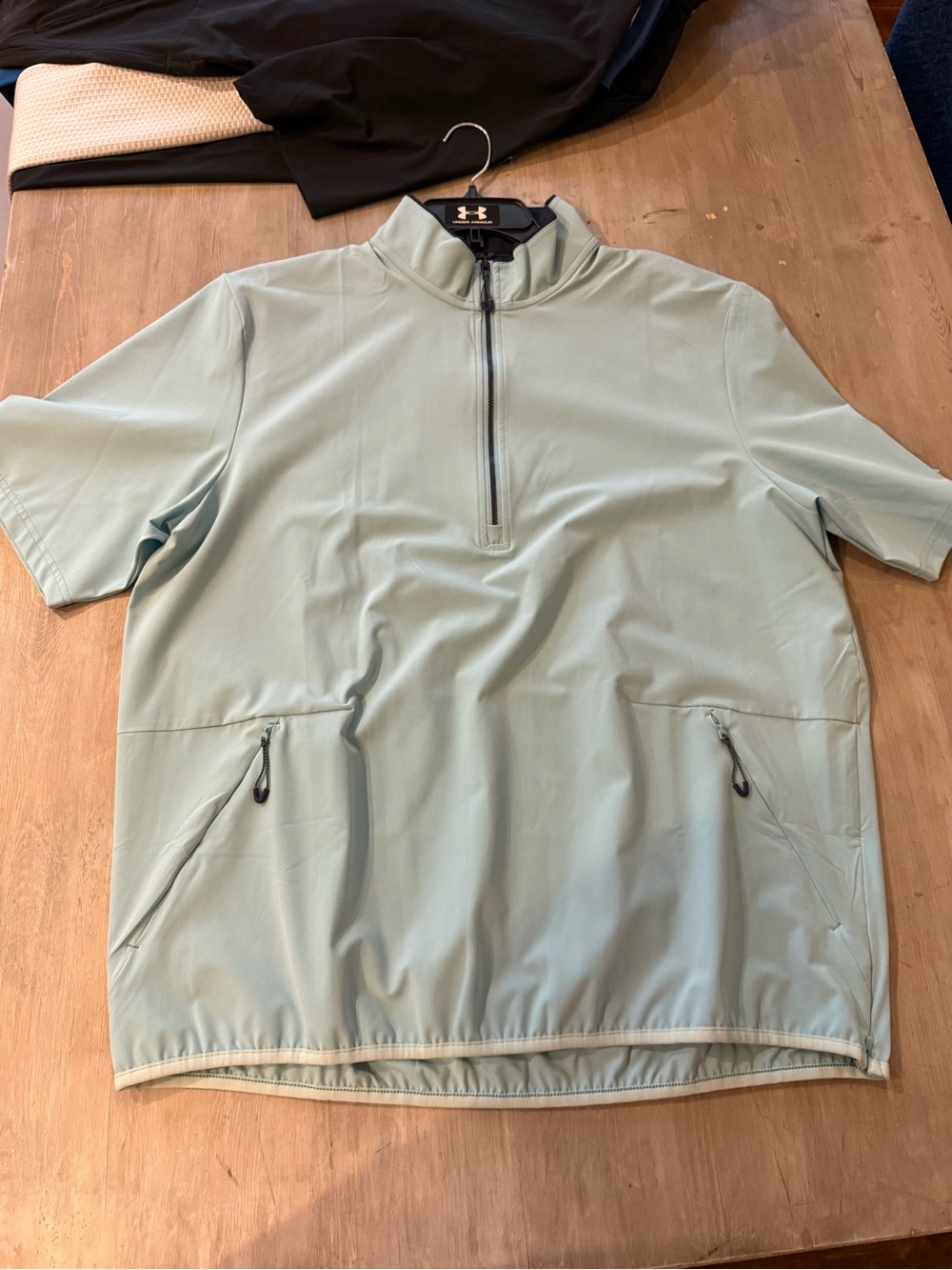 Under Armour Men’s Short-Sleeve Zip-Front Jacket - Light blue